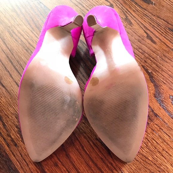 BCBGeneration Jaze D’Orsay Suede Hot Pink Heels - Picture 8 of 8